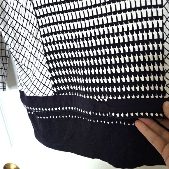 vintage optical illusion geometric shirt - Picture 2 of 5